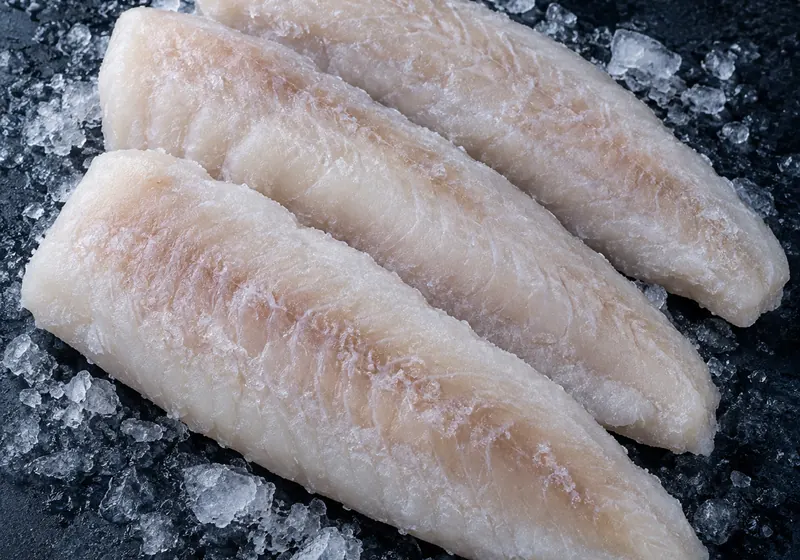Filetes de merluza congelados